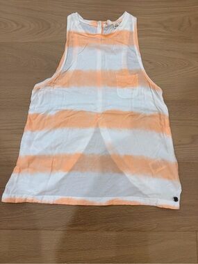 Roxy Cream Top with Peach tie-die
